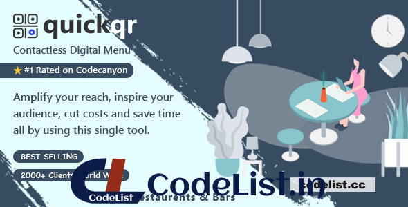 QuickQR Pro v1.3 – Saas – QR Code Restaurant Menu Maker – Laravel CMS – nulled