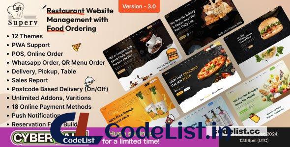 Superv v3.0 – Restaurant Website Management (Food Ordering) – nulled