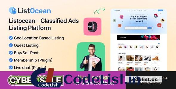 Listocean v1.0.2 – Classified Ads Listing Platform