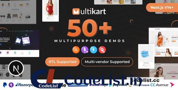 Multikart v1.0 – Single or Multivendor eCommerce with React Next JS & Laravel REST API