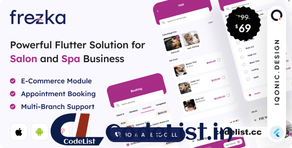 Frezka v3.3.2 – Software for Salons and Spa Businesses (Flutter + Laravel)