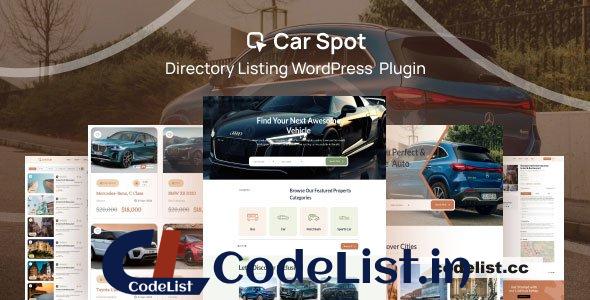 CarSpot v1.0.4 – Car Directory Listing WordPress Plugin