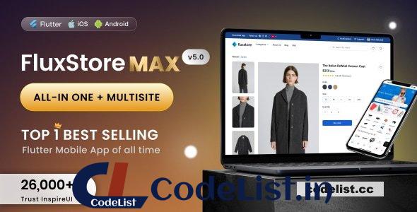 FluxStore MAX v5.0 – The All-in-One and Multisite E-Commerce Flutter App for Businesses of All Sizes