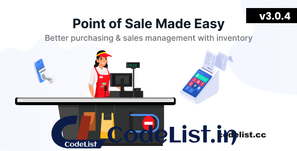 POS v3.0.4 – Ultimate POS system with Inventory Management System – Point of Sales – React JS – Laravel POS