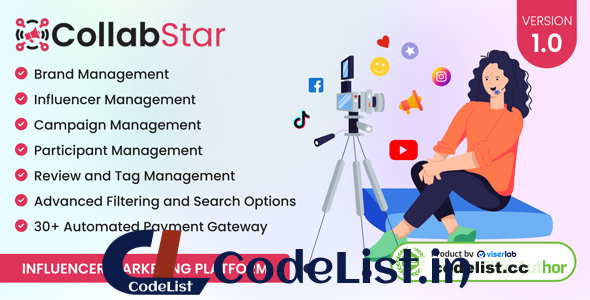 CollabStar v1.0 – Influencer Marketing Platform – nulled