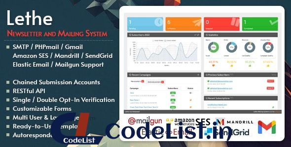 Lethe PHP Newsletter & Mailing System v3.0.1