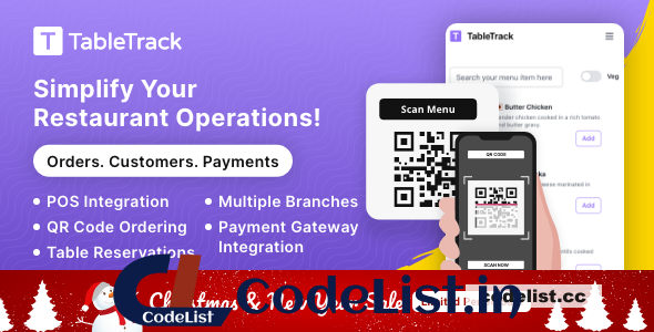 TableTrack v1.0.7 – The Complete SaaS Restaurant Management Solution – nulled