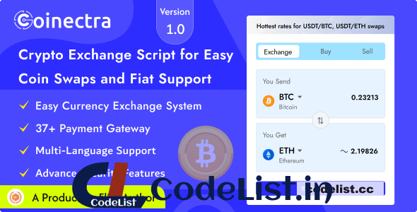 Coinectra v1.1 – Buy, Sell and Crypto Currency Exchange Script – nulled