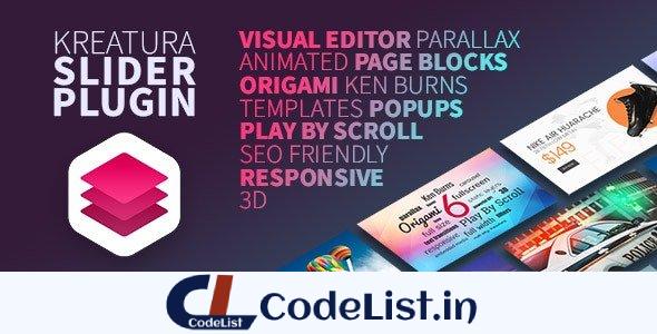 Kreatura v7.15.0 - Slider Plugin for WordPress