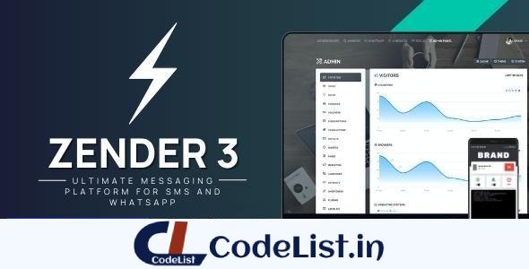 Zender v3.9.7 - Ultimate Messaging Platform for SMS, WhatsApp & use Android Devices as SMS Gateways (SaaS)